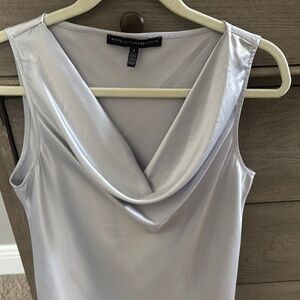 White House Black Market Shimmering Gray Top